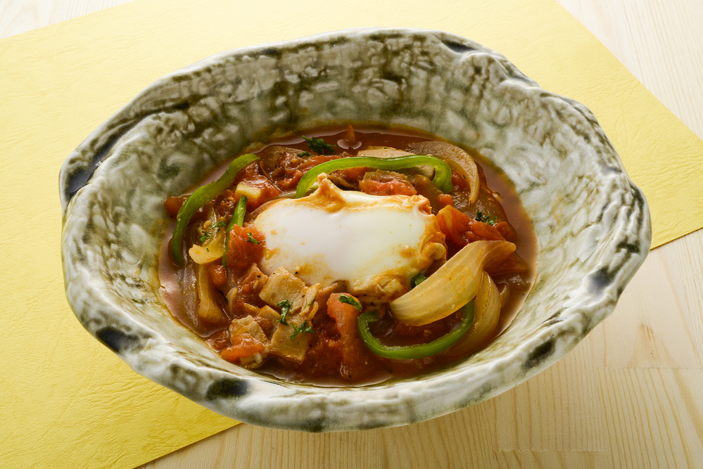 たまごの完熟トマト煮込み