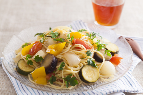 夏野菜のマリネパスタ